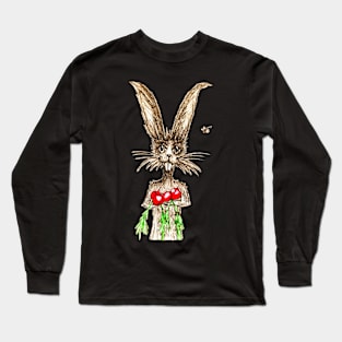 Rabbit With "Your" Ripe Red Radishes Long Sleeve T-Shirt